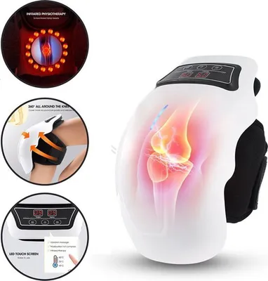 Produktbild von Kniemassagegerät – Rötlichttherapie – Infrarot-Massagegerät – Kniebandage-Massagegerät zur Schmerzlinderung und bei Gelenkschmerzen – kabellos