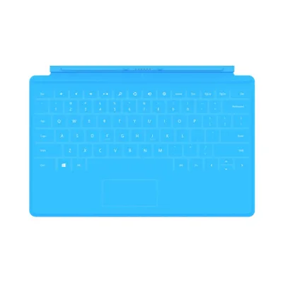 Produktbild von Microsoft Touch Cover, Cyan, Mini, Surface, Surface 2, Surface Pro, Surface Pro 2, Dänisch, Touchpad, 200g