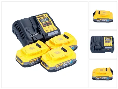 Immagine prodotto di Set di avviamento DeWalt DCB 1104 E3 12 V / 18 V 3x batteria Powerstack 1,7 Ah + caricabatterie DCB 1104