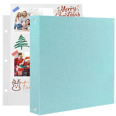 Obrázek produktu pro Fotoalbum, scrapbook, rozměry 30x30 cm, 40 stran, barva: světle modrá