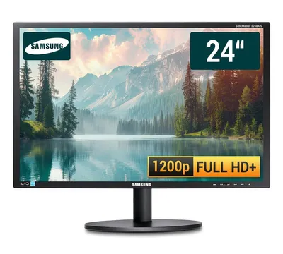 Produktbild von Samsung Syncmaster S24B420BW - 24 Zoll Full HD+ TFT Flachbildschirm Monitor 1920x1200 Pixel - VGA - DVI - 5ms - 100x100 Vesa