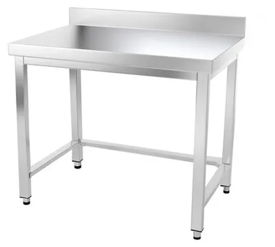 Obrázok produktu pre Pracovná doska z nehrdzavejúcej oceli, rozmer 1200 x 800 mm, s oporou PREMIUM – GOLDINOX