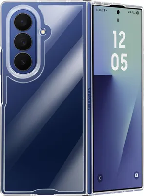 Zdjęcie produktu dla Avizar, Etui Galaxy Z Fold 7 Składane, odporne na wstrząsy, z magnetycznym pierścieniem, przezroczyste