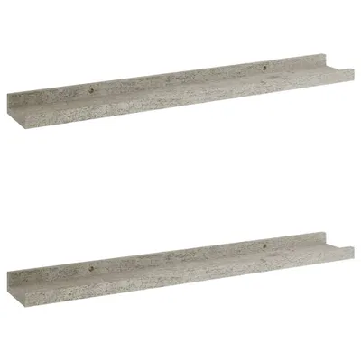 Immagine prodotto di Mensole da Parete 2 pz Grigio Cemento 60x9x3 cm