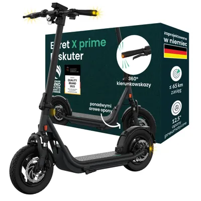 Zdjęcie produktu dla Egret X prime, Czarny, 20 km/h, 130 kg, 2 szt., 65 km, Kółka pompowane