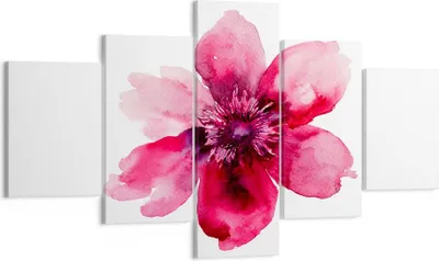Produktbild von Bild auf Leinwand - Leinwandbild - Malerei Illustration Sommer Blume - 125x70cm - Wand Bild - Wanddeko - Leinwanddruck - Bilder - Kunstdruck - Leinwand bilder - Wandkunst - EA125x70-2789