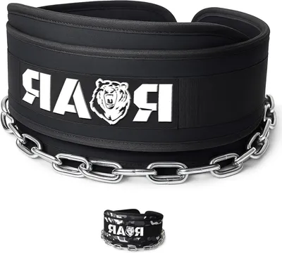 Productafbeelding van Fitness Riem - Gewichthefriem - Zwaar Trainen - Verstelbare Ketting - 84 cm - Zwart