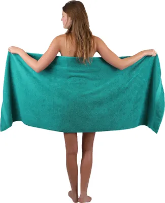 Produktbild von Betz Saunatuch 70 x 200 cm PREMIUM 100% Baumwolle Badetuch Liegetuch Strandtuch   Farbe: smaragdgrün