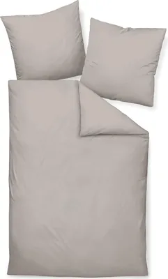 A set of bedding, including a duvet cover and two pillowcases, laid out flat on a white background.