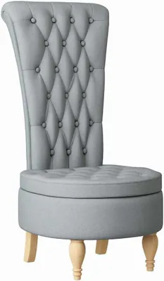 Produktbild von Sessel aus Stoff in Hellgrau, 56,5 x 70 x 110 cm