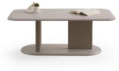 Produktbild von Designer Couchtisch Beiger Wohnzimmer Tisch r Holztisch