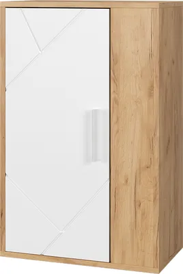 Image de Armoire suspendue Vicco Berno Chêne doré/blanc 50.1x78.4cm avec 2 compartiments, Model 55448