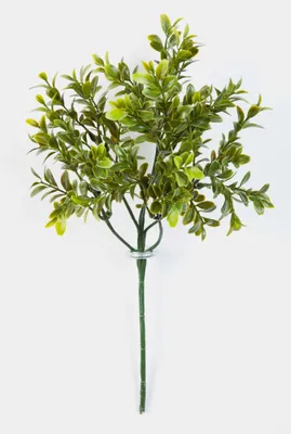 Produktbild von artplants.de Deko Buchszweig Tom, 6 Zweige auf Steckstab, 45cm - Künstlicher Zweig