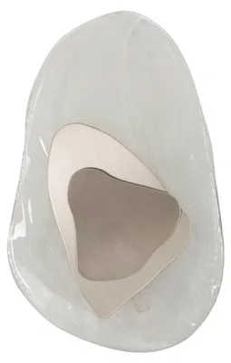Zdjęcie produktu dla Kinkiet ścienny o Ferretti, model Ozean, kolor srebrno-biały, wymiary 21x8x31 cm