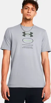 Produktbild von Under Armour Branded Gel Stack Kurzarm-t-shirt Grau L Mann Grau L