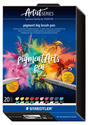 Zdjęcie produktu dla STAEDTLER® 373 SC20 – duży pisak pigmentowy z szeroką końcówką, 20 szt.