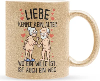 Produktbild von 22Feels Glitzertasse Gold Jahrestag Geschenk Frauen Männer Hochzeitstag Ehefrau Ehemann Freund Freundin Valentinstag Geburtstag Weihnachten Kaffeetasse Liebe Paar Beziehung Haferl Jubiläum Geschenkidee Bürotasse