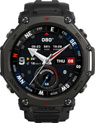 Produktbild von Amazfit T-Rex 3 Pro 3,81 cm (1.5") AMOLED 48 mm Digital Touchscreen Schwarz GPS