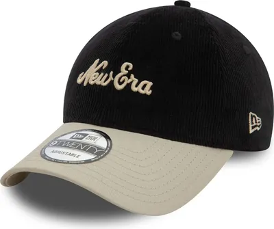 Produktbild von New Era 9Twenty Strapback Kord Cap - SCRIPT schwarz