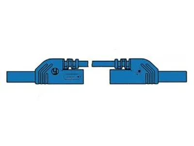 Produktbild von Hirschmann BERÜHRUNGSSICHERE UMSPRITZTE MESSLEITUNG 4mm 25cm / BLAU (MLB-SH/WS 25/1)