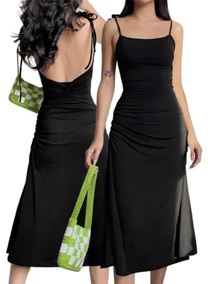 Image de Robe longue moulante sans manches