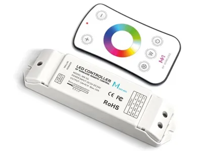 RGBW LED-Controller mit RF-Fernbedienung, 12-24 VDC