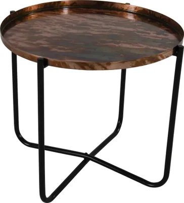 Obrázek produktu pro Odkládací stolek - staroměď - Ø60x75 cm - ocel