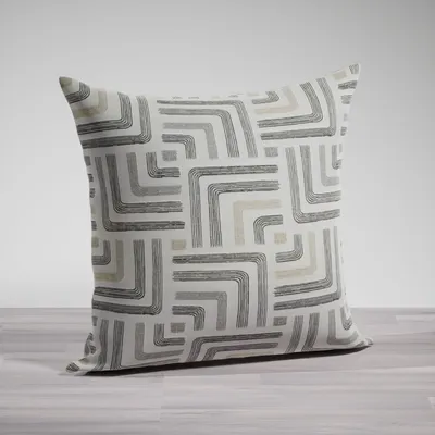 Produktbild von Kissen von Lysel® - beigegrau Sanzana 48x48cm, synthetisches Mischgewebe Dekokissen #1W
