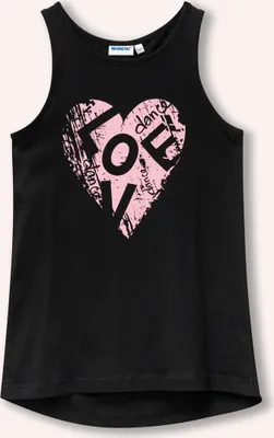 Produktbild von Mädchen Tanktop Love - Schwarz - 152