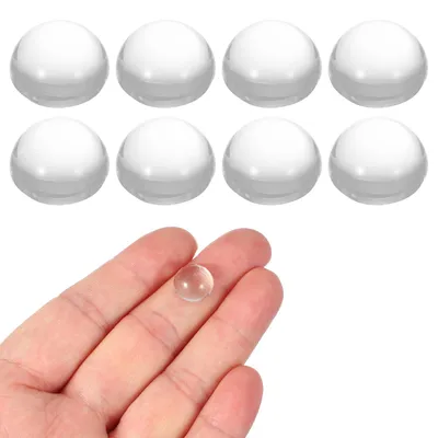 8 Konvexlinsen, 12 mm, Borosilikatglas, plankonvex, für LED & DIY