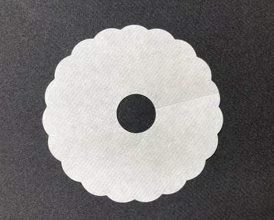 Produktbild von Pilsdeckchen aus Saugstoffpapier UNI in Weiss, Ø 90mm mit 20mm Innenloch , 1000 Stück - Mank