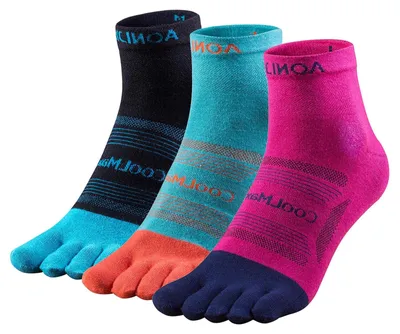 Obrázek produktu pro Omgoods – Sportovní ponožky s pěti prsty pro dámy i pány, 3 páry
