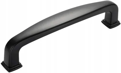 Produktbild von YVS Möbelgriff 96mm Schwarz Matt Aluminium