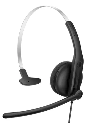 Productafbeelding van Hoofdtelefoon - CC100 USB-hoofdtelefoon met microfoon - Met kabel - Draaibare microfoonbeugel - Microfoon met AI-ruisonderdrukking - Volume regeling - 30 mm drivers - Zwart