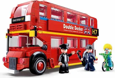 Obrázok produktu pre Sluban Stavebné bloky Londýn Dvojposchodový autobus 382 tehličiek