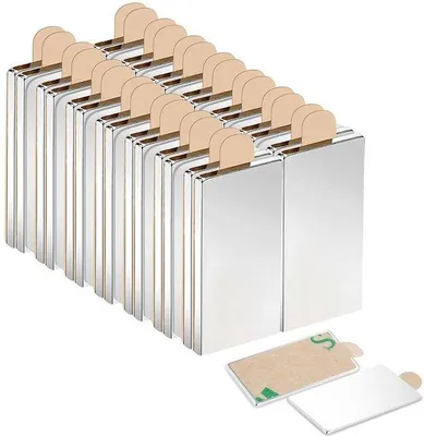 Produktbild von 30 Stück Neodym-Magneten, selbstklebende Magnetplatten 20 x 10 x 1 mm, selbstklebende Magnezeiten für Whiteboards, Kühlschränke, Fotos, Magnetbretter, Bastelzubehör