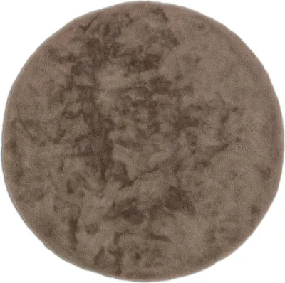 Produktbild von SCHÖNER WOHNEN-Kollektion Moderner Kunstfellteppich TENDER Cappuccino 120 cm Ø