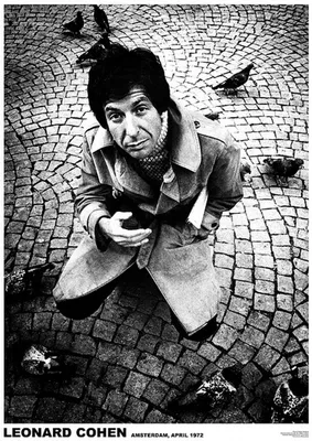 Image de Leonard COHEN - Amsterdam - Avril 1972 - Affiche Poster - 59x84cm