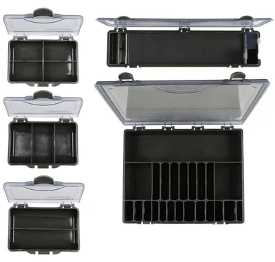 Produktbild von Strategy Tackle Box System 37x30x6cm - 1 Tacklebox + 5 Zubehörboxen