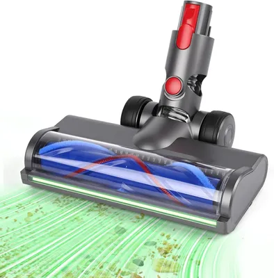 Produktbild von Bürste Ersatzteile mit Staubdetektionsfunktion kompatibel für Dyson V7 V8 V10 V11 V15 Staubsaugern Bodenbürste, Austauschbarer Bürstenkopf für Parkett, Hartböden und Teppiche