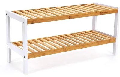 Produktbild von Schuhregal – 8 Paar – Schuhschrank aus Bambus – multifunktionales Badezimmerregal