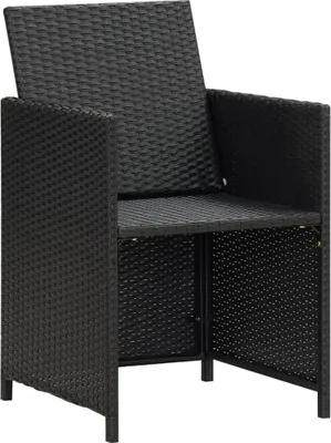 Zdjęcie produktu dla VidaXL 42559, Taras, Obite siedzisko, Technorattan, Stal, Kremowy, Biały, Pianka, 520 mm