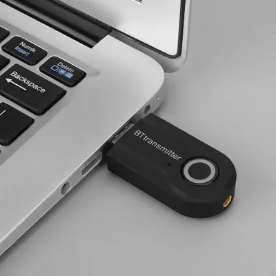 Image de Adaptateur audio stéréo sans fil Bluetooth pour téléviseur, téléphone et PC (noir)