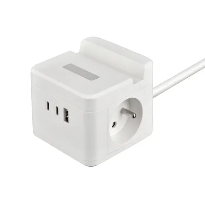 Obrázek produktu pro Prodlužovací kabel VIKING VYC23HW se 2 zásuvkami + 3x USB, 1,4 m a vypínačem