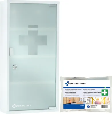 Produktbild von FIRST AID ONLY Medizinschrank DIN 13169 weiß