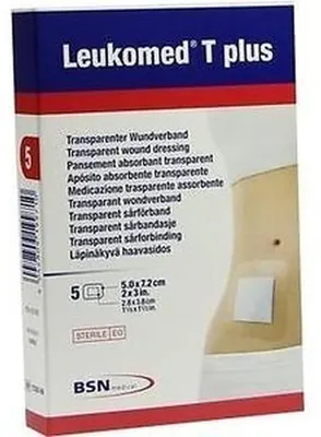 Image de Leukomed T plus pansement transparent 5 x 7,2 cm, 5 pansements
