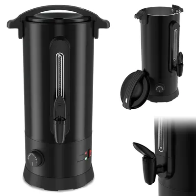 Produktbild von Eikuavons Glühweinkocher 10L 1500W Schwarz Heißwasserspender 30-100 °C mit Zapfhahn