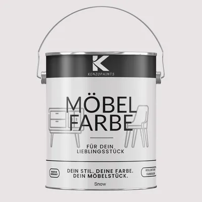Produktbild von Kenzopaints 2,5Liter Möbelfarbe Möbellack Buntlack Farbraum - Snow