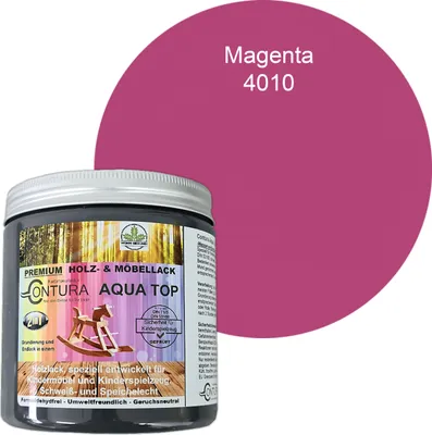 Produktbild von Contura 250ml. Möbellack Lack für Kinderspielzeug Buntlack DIN EN71/3 Buntlack Holzlack - RAL 4010 Magento