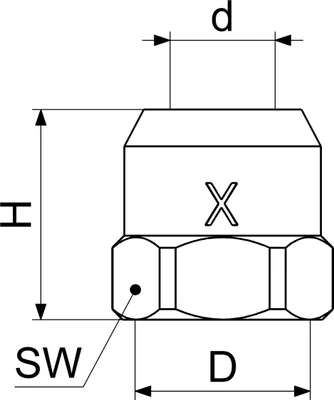 Produktbild von Js Quetschverschraubung, Mit Laengenausgl.,Dn10,3/8"X10Mm,Chr.